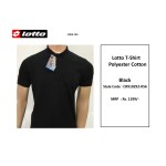 Lotto Black Polyester cotton T-shirt
